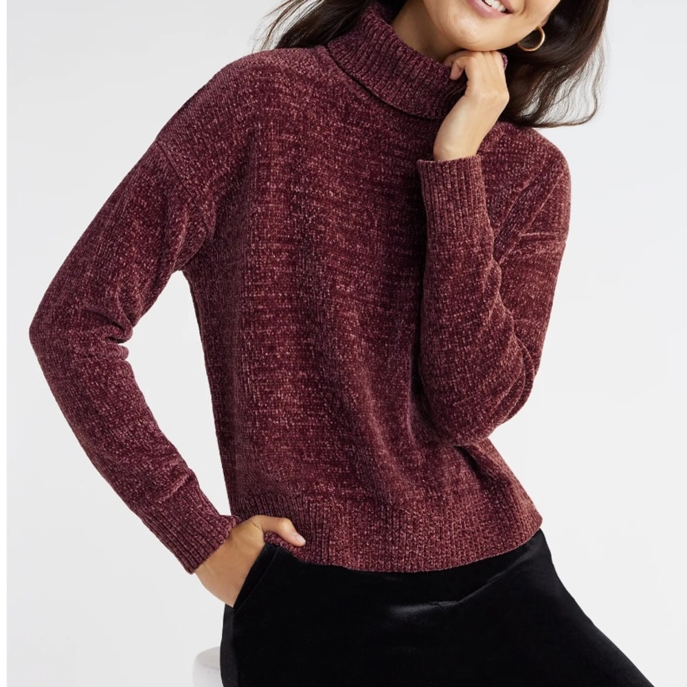 Time & Tru Drop Shoulder Chenille Turtleneck Sweater NWT
Size XXL (20)